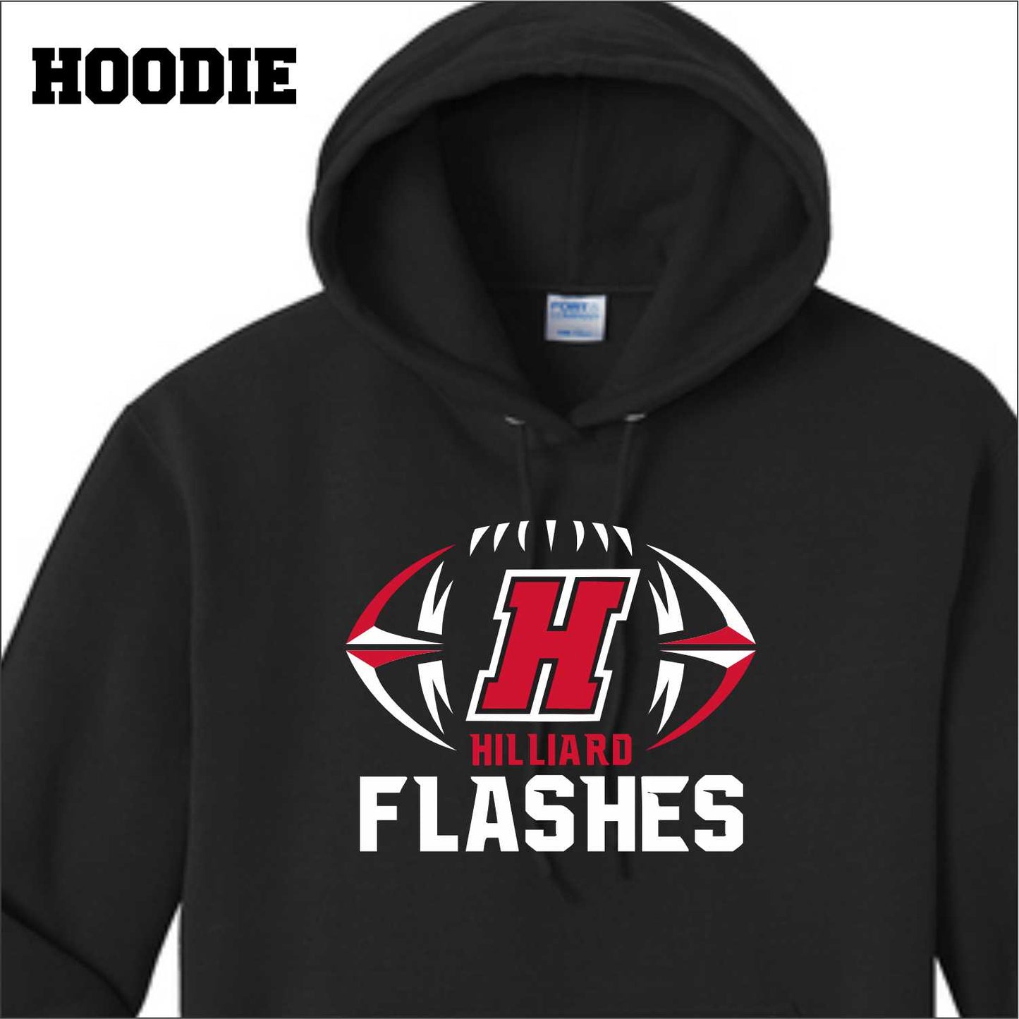 HILLIARD FLASHES FOOTBALL CHEST- PICK YOUR GARMENT