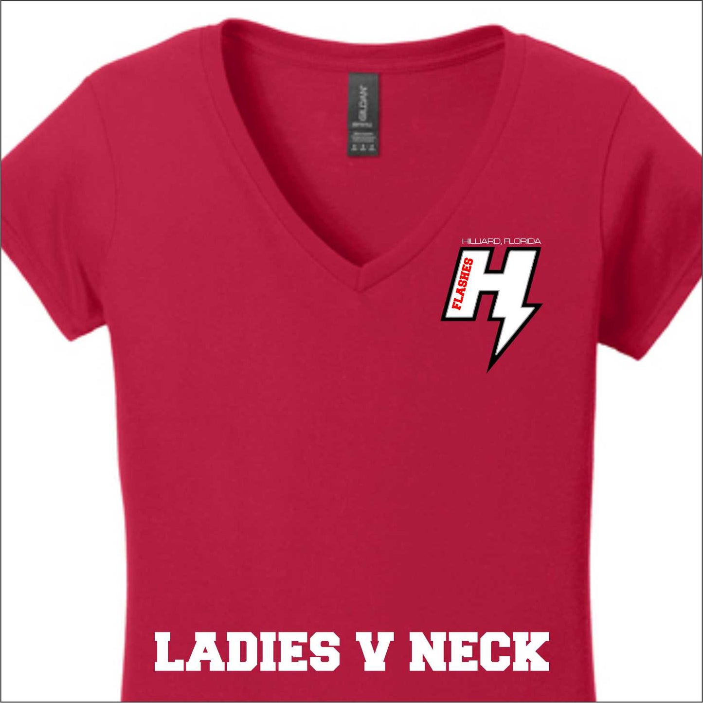 HILLIARD FLASHES LADIES V-NECK