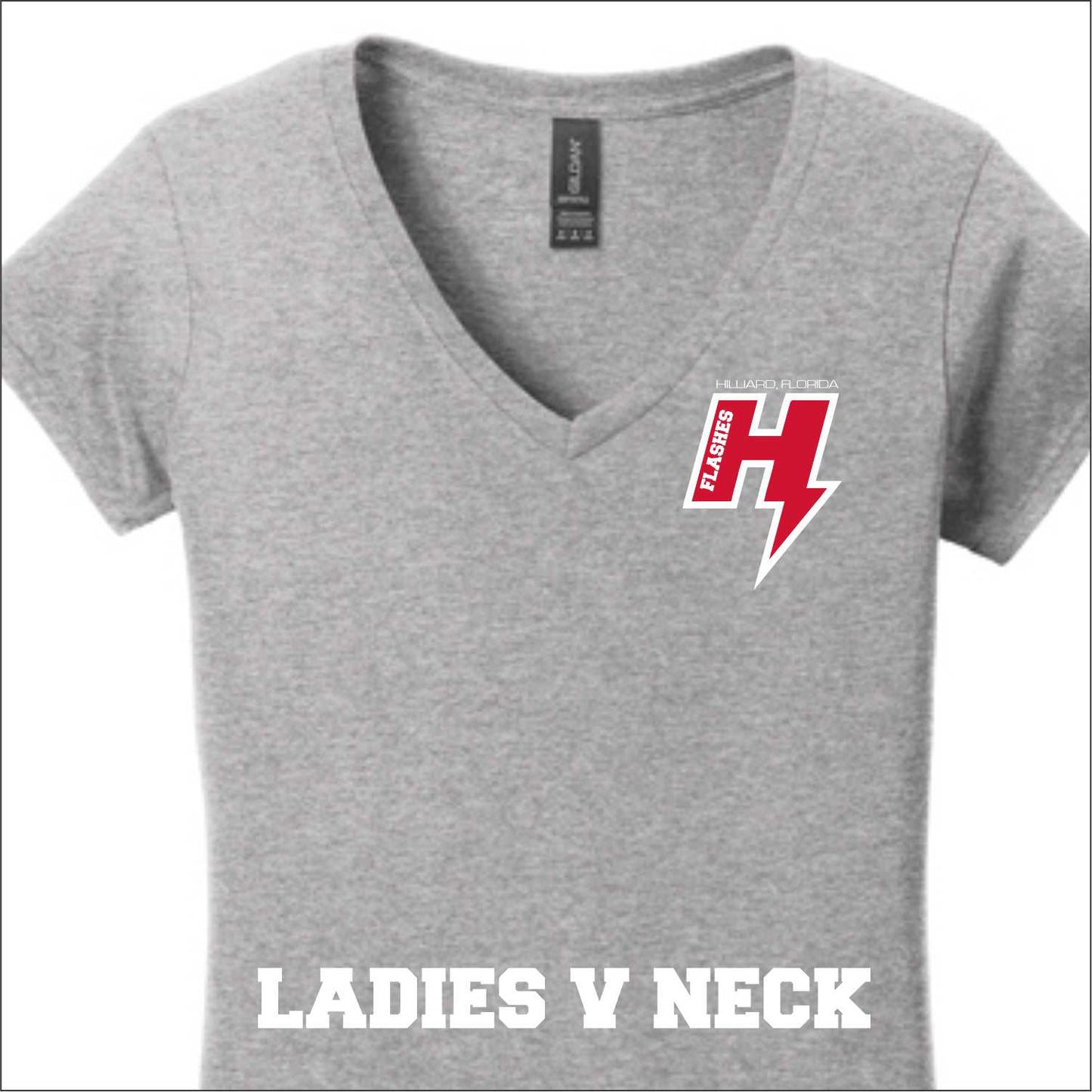 HILLIARD FLASHES LADIES V-NECK