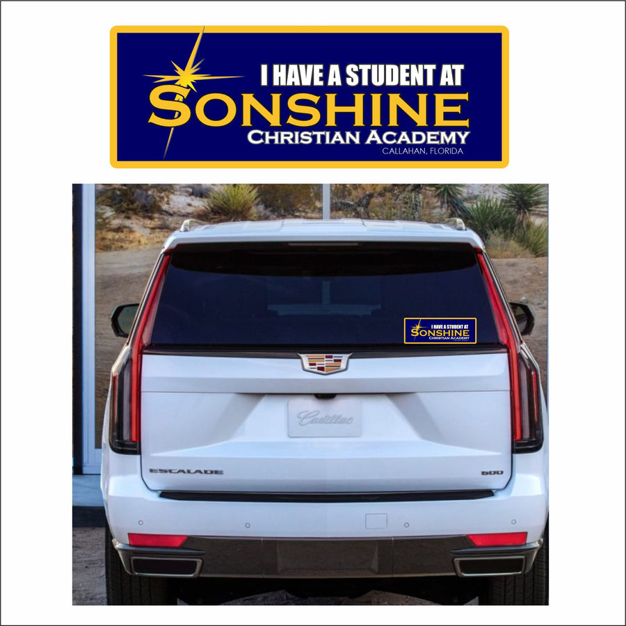 SONSHINE ACADEMY STUDENT BUMPER STICKERS