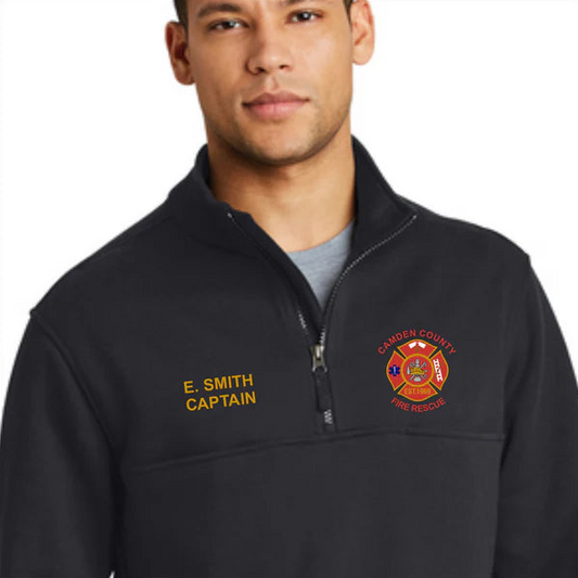 CCFR 1/4 ZIP EMBROIDERED - NAME AND RANK