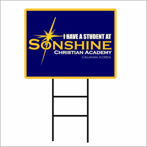 SONSHINE ACADEMY STUDENT YARD SIGN