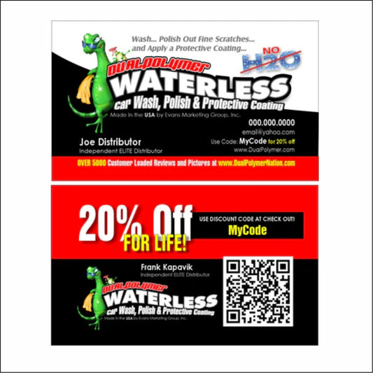 1000 BLACK DUALPOLYMER BUSINESS CARDS