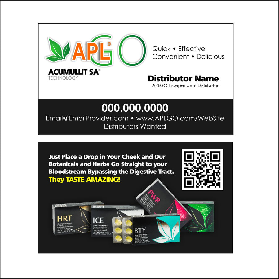 APLGO BLACK BUSINESS CARDS