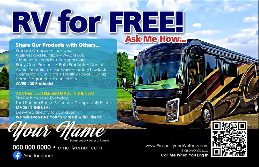 200 TUF RV for FREE Full Color 5.5x8.5 Flyers