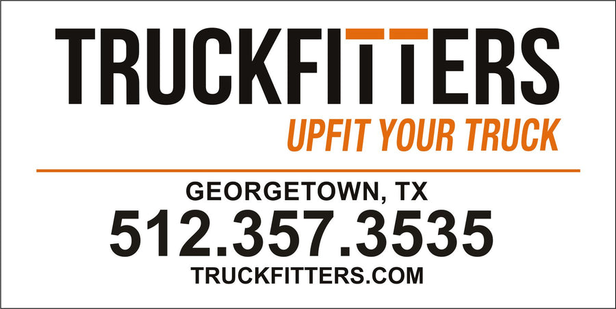 WHITE BigTex Truckfitters Stickers