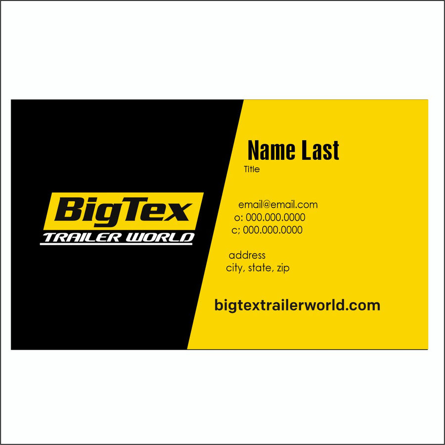 1000 BIG TEX ONLY BUSINESS CARDS